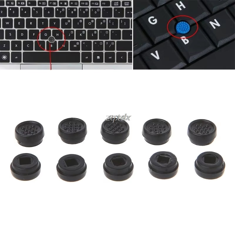 10PCS Trackpoint Pointer Mouse Stick Point Cap for DELL Laptop Keyboard Black/Blue Color Z09 Drop Ship
