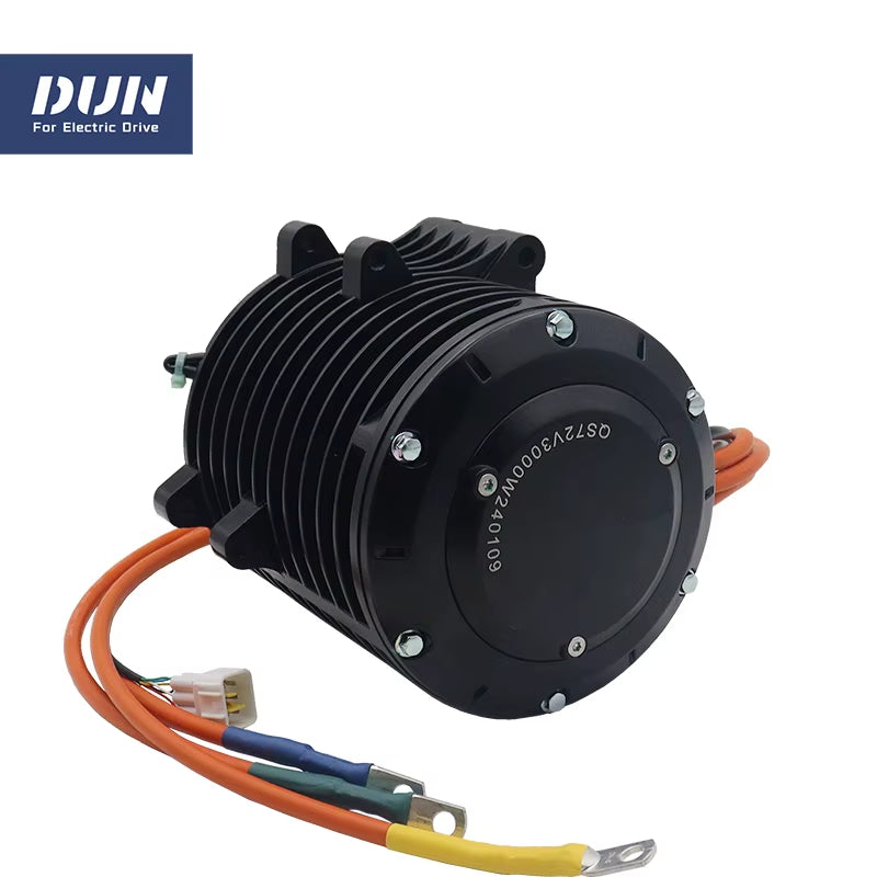 QS138 3KW V3 70H 72V 100KMH PMSM Mid-Drive Motor with Fardriver ND72360,DKD Display,T08 Throttle for Electric Moped Motorcycle