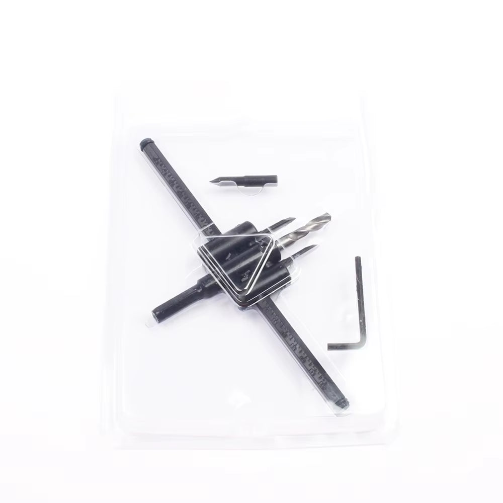 LUBAN Adjustable Metal Wood Circle Hole Saw Drill Bit Cutter Kit DIY Tool 30Mm-120Mm Black Alloy Blade 30Mm-200Mm 30Mm-300Mm