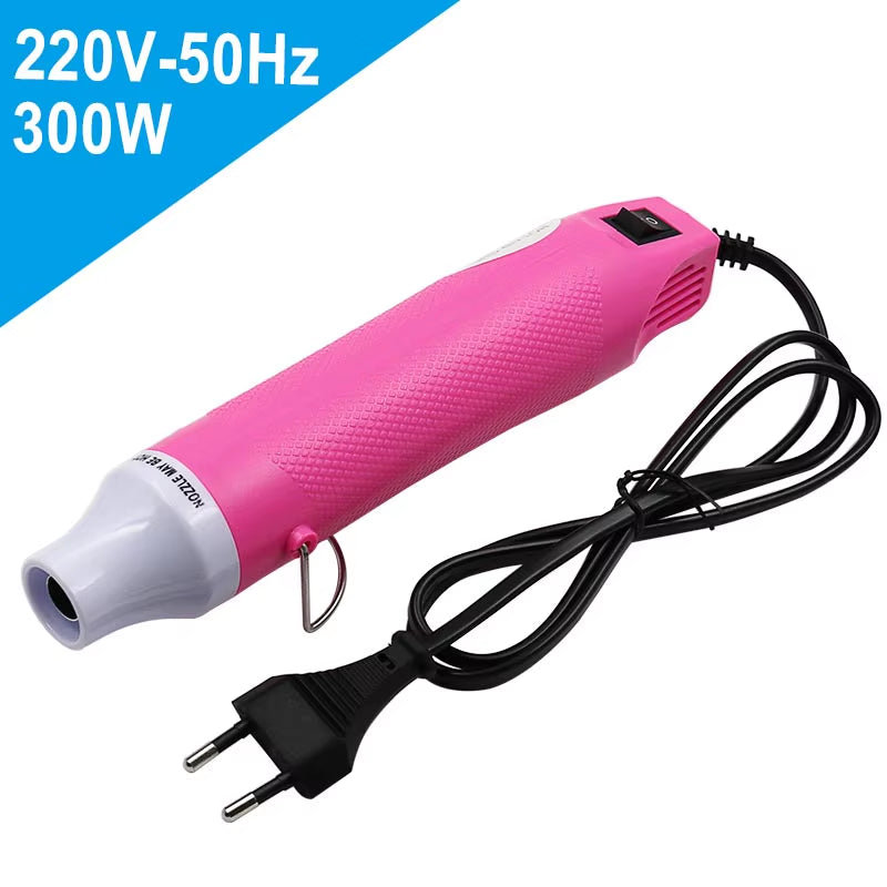 DIY Tool Heat Gun 1Pc 220V Using Heat Gun Electric Power Tool Hot Air 300W Temperature Gun with Supporting Seat Shrink
