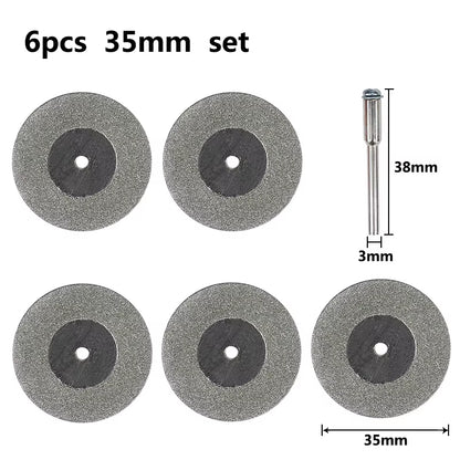 Mini Cutting Disc for Rotary Accessories Diamond Grinding Wheel Rotary Tool Circular Saw Blade Abrasive Diamond Disc