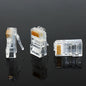 20/50/100PCS RJ45 Ethernet Cables Module Plug Network Connector RJ-45 Crystal Heads Cat5 Cat5E Gold Plated Network Cable