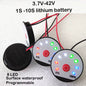 3.7V 4.2V 7.4V 12V 16.8V 24V 36V Lithium Battery Capacity Indicator 1S 2S 3S 5S 10S Power Level Meter LED Display Li-Ion Tester