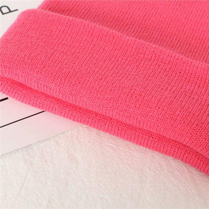 Solid Color Winter Hats for Woman New Beanies Knitted Cute Hat Girls Autumn Female Beanie Caps Warmer Bonnet Ladies Casual Cap