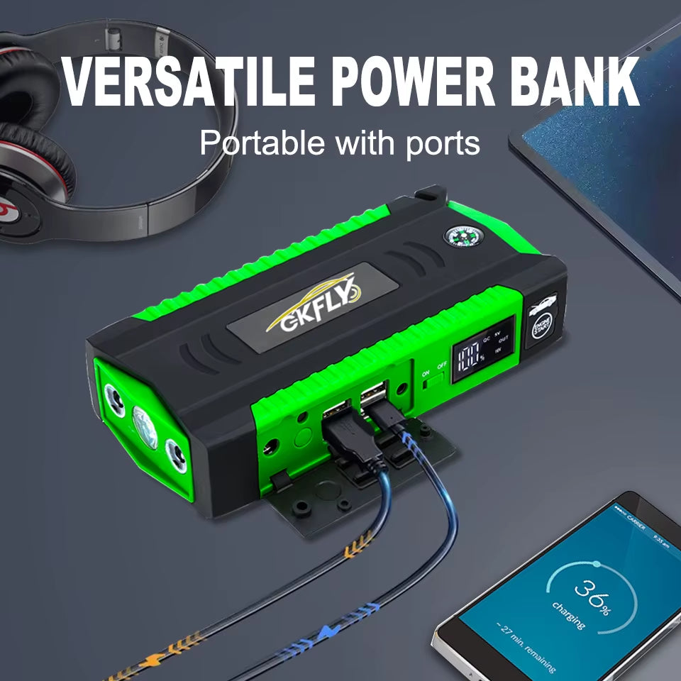 5000A Car Jump Starter 74Wh Power Bank Car Battery Booster Charge 12V Starting Device Petrol Diesel Car Starter Buster