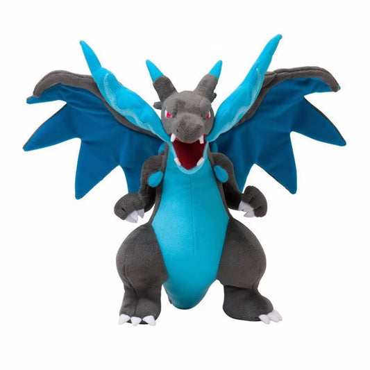 10" Mega Charizard Plush Toys Mega Evolution X & Y Charizard Plush Toy Doll Soft Stuffed Animals Toys Gifts for Children Kids