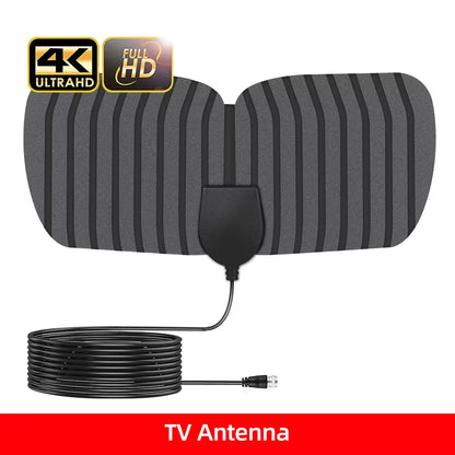 8K 4K TV Antenna for Global Digital TV 1080P 25DB High Gain Booster HD for RV Outdoor Car Antenna Indoor TV Free Channel