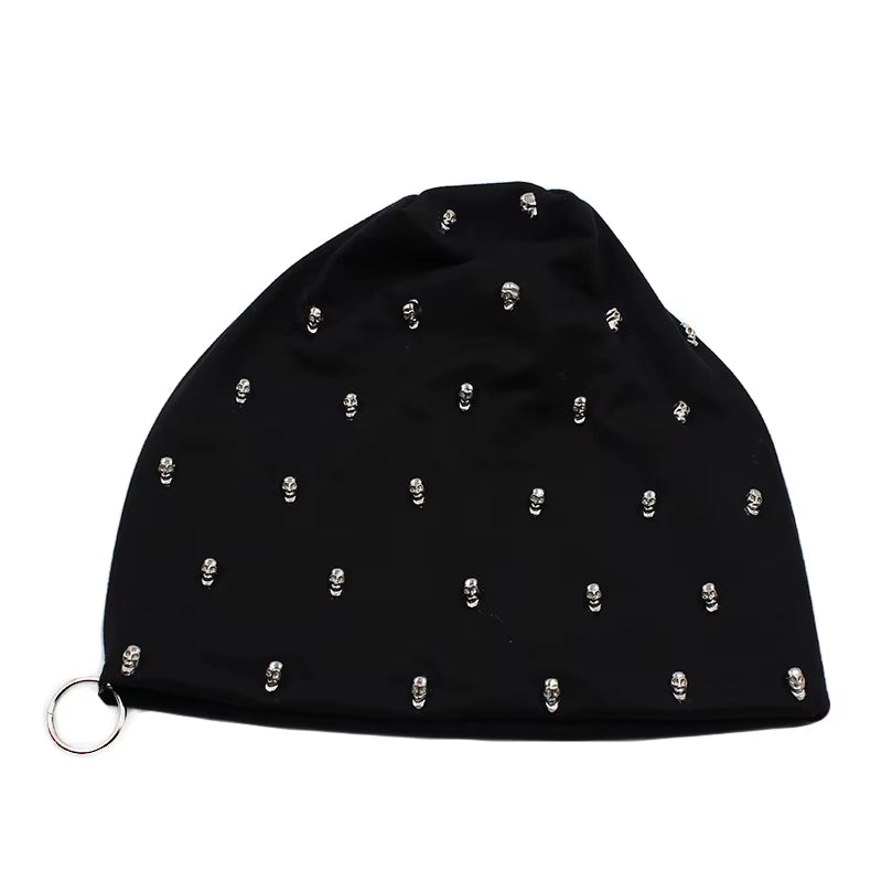 New Fashion Men Women Unisex Casual Hat with Skull Hoop Brand Hats Winter Warm Beanies Skullies Thick Adult Hip Hop Bonnet