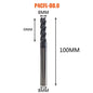Solid Carbide Roughing End Mill 4 Flute CNC Milling Cutter Bits Router Bit for 50 Hrc Metal Roughing Machining 6Mm to 20Mm