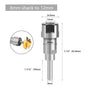 1 Pc 1/4" 8Mm 12Mm 1/2" Shank Router Bit Extension Rod Collet Engraving Machine Extension Milling Cutter for Wood MC04003