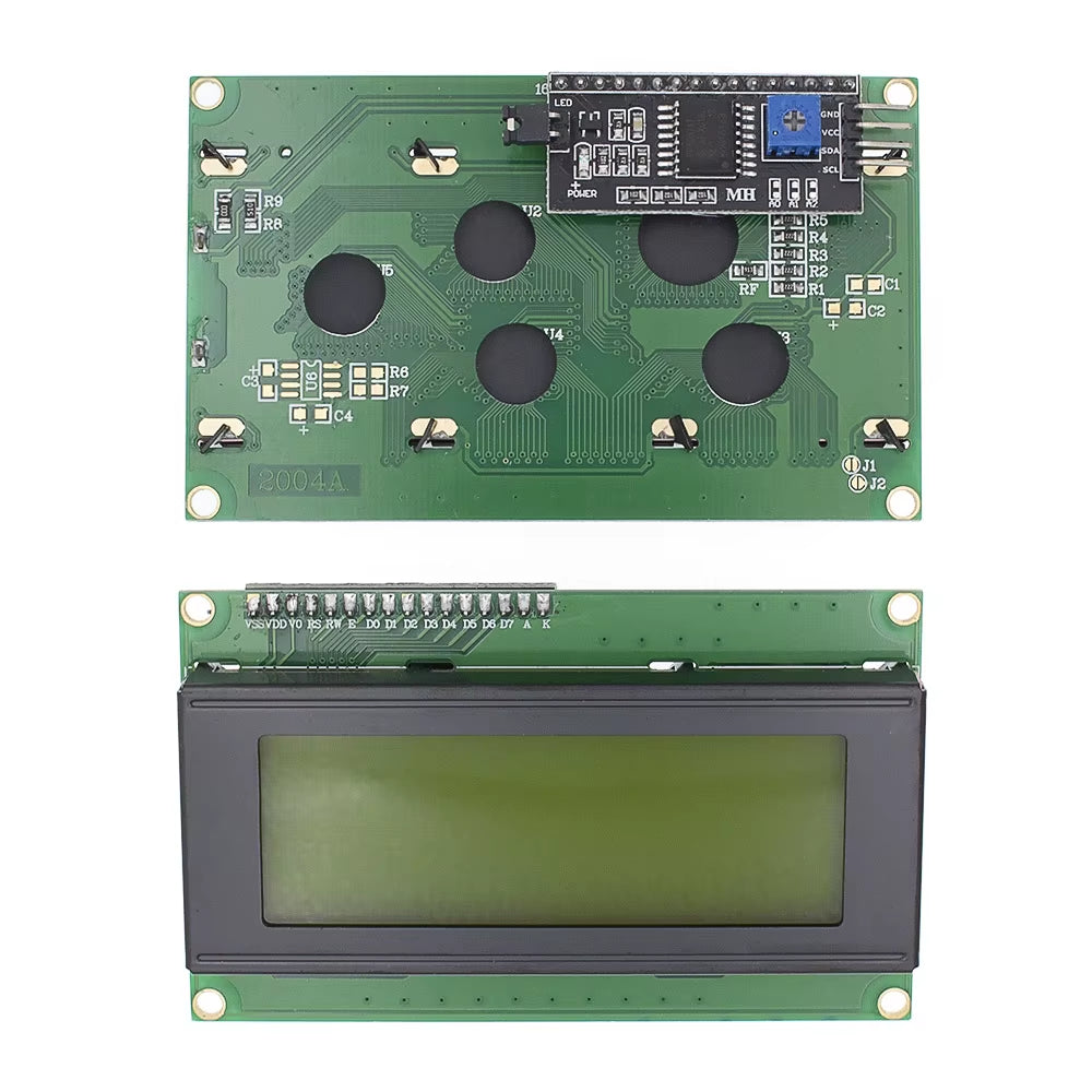 LCD2004+I2C LCD2004 20X4 2004A Blue Green Screen Character LCD IIC Serial Interface Adapter Module for Arduino