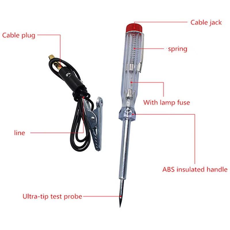 Car Practical Electrical Probe Car Battery Tester Storage Test Pencil Car Modification Repair Special Test Pen Car Repair Tools