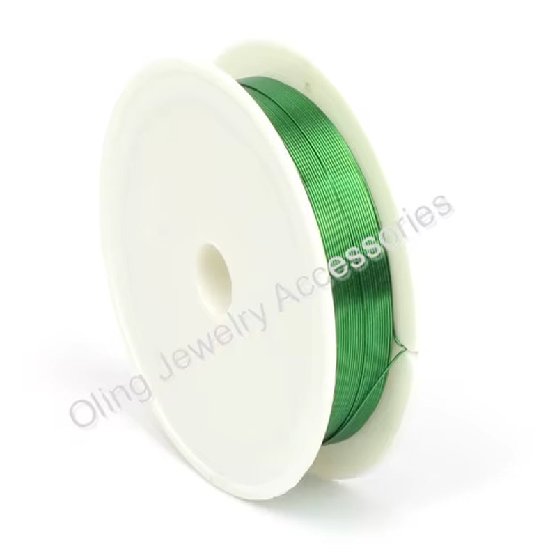 0.4MM 12M/Roll Wire Line Mixed Multicolor Plated Beaded Crafts DIY Choker Bracelet Necklace Jewelry Making