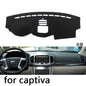 Car Dashboard Covers Mat Shade Cushion Pad Carpets Accessories for Chevrolet Captiva 2010-2017 Left Hand Drive