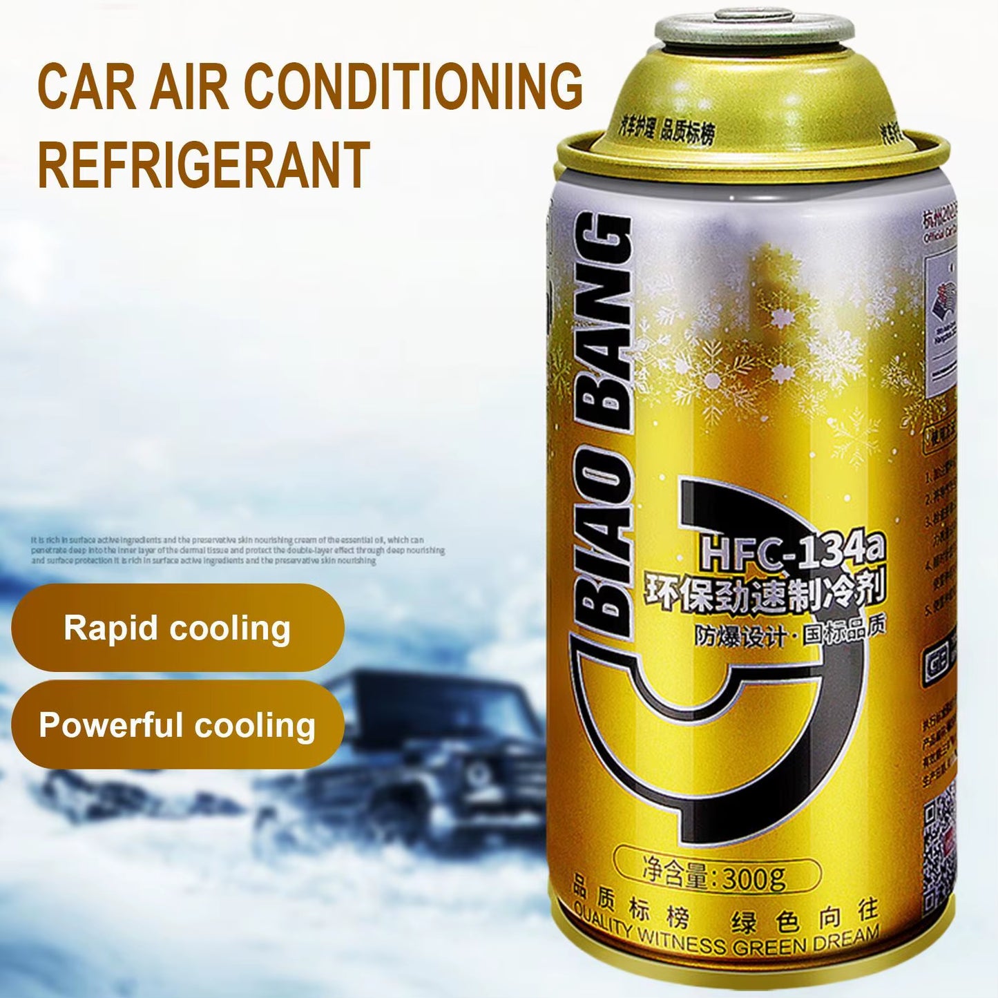 Car Air Conditioner Refrigerant Car Cooling Air Conditioner Refrigerant Leakproof Automotive Interior Part for Driving Road Trip