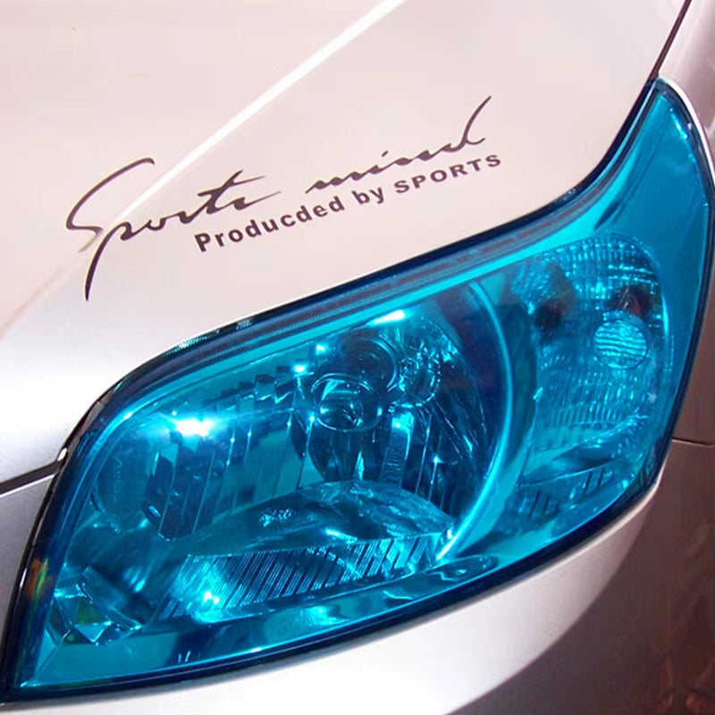 PVC Car Headlight Lamp Film Fog Lamp Sticker Car Headlight Tailing Moulding Foil Self-Adhesive Car Accessories
