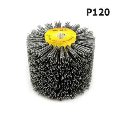 1 Pcs 120X100X19Mm Nylon Abrasive Wire Drum Polishing Wheel Electric Brush for Woodworking Metalworking
