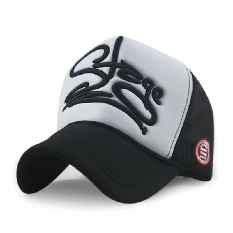 Wholesale Adult Summer Sun Hats Men Cool Hiphop Punk Rock Truck Cap Women Fashion Mesh Baseball Caps