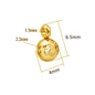 10Pcs Stainless Steel Spacer Beads Pendant Charms Clasps Gold Color Bail Beads for DIY Jewelry Making Findings Hole 2-4Mm Beads