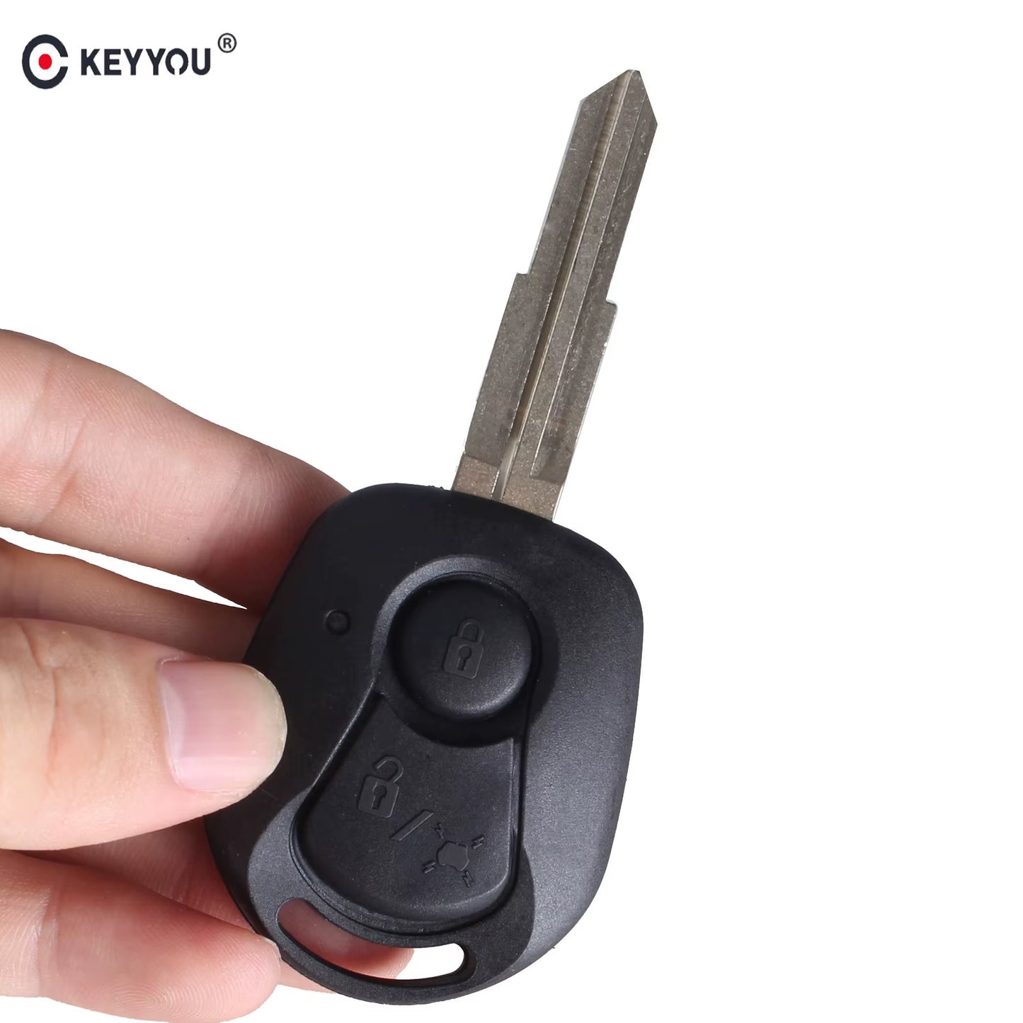 New 2 Button Remote Key Shell Fob Case Holder Cover for Ssangyong Actyon Kyron Rexton