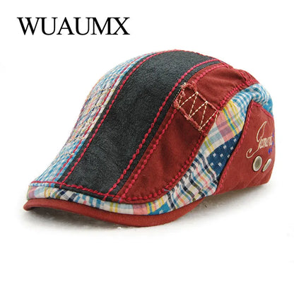 Unisex Beret Hats for Men Women Cotton Leisure Visor Spring Summer Sun Hat Flat Berets Cap Casquette Gorras Planas