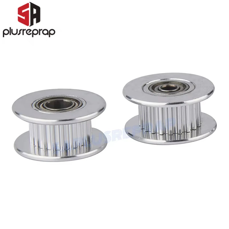 GT2 Idler Timing Pulley 16-Tooth 20-Teeth with 3Mm or 5Mm Bore with Bearings for 3D Printer Parts Timing Belt 6Mm 10Mm