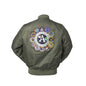 2025 New Autumn Apollo Thin 100Th SPACE SHUTTLE MISSION Thin MA1 Bomber Hiphop US Air Force Pilot Flight College Jacket for Men