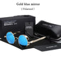 2020 Retro round Metal HD Polarized Punk Steampunk Sunglasses for Women Men,Vintage Sun Glasses Oculos De Sol Meminino Masculino