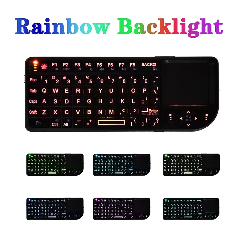 Wireless Keyboard 2.4G RF Klawiatura 3 In1 Handheld with Touchpad Mouse for PC Notebook Smart TV Box Клавиатура Беспроводня