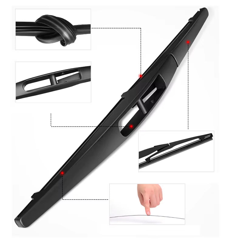 Erick'S Wiper 10" Rear Wiper Blade for Suzuki SX4 Hatchback SX4-FCV S-Cross 2006 - 2020 Windshield Windscreen Tailgate Window