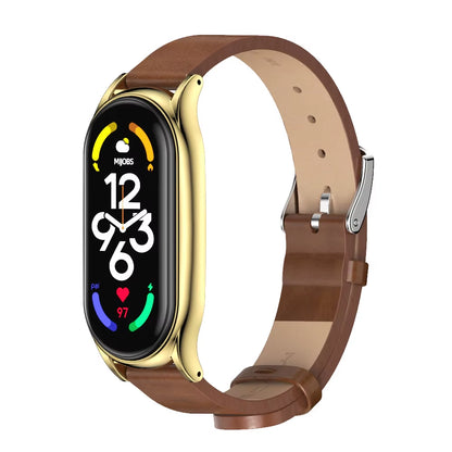 Strap for Mi Band 10 9 8 7 6 5 4 3 Bracelet Silicone Wristband for Xiaomi Mi Band 8 Metal Strap for Mi Band 7 Watchband Leather