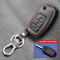 Car Styling Leather Key Chain Ring Cover Case Holder for Ford Focus 2 3 4 MK2 MK3 MK4 Kuga Edge Mondeo Fusion Ecosport Fiesta