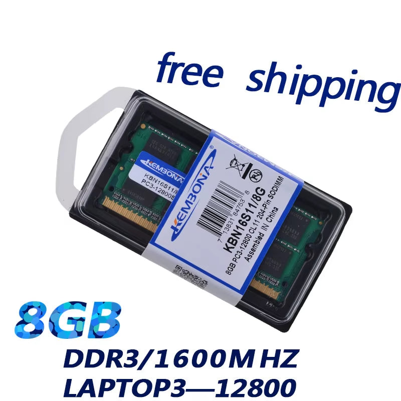 Momery Module Notebook Laptop DDR3 8GB DDR3 8G 1600Mhz PC3-12800 SO-DIMM RAM for Macbook Mac Mini