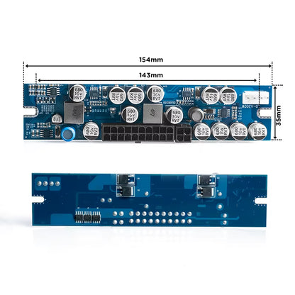 12V 300W DC DC ATX Peak Pico PSU ATX Switch Mining 24Pin Mini PSU ATX PC Power Supply for Computer Accessories