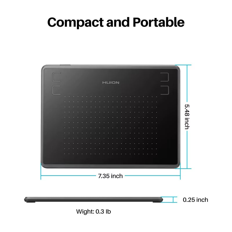 H430P Digital Tablets Micro USB Signature Graphics Drawing Pen Tablet OSU Game Battery-Free Tablet Android Mac Windows