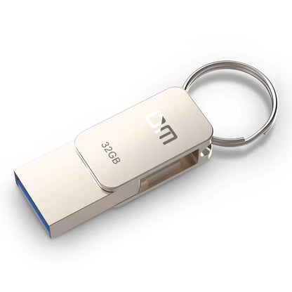PD059 USB Flash Drive 32GB OTG Metal USB 3.0 Pen Drive Key 64GB Type C High Speed Pendrive Mini Flash Drive Memory Stick
