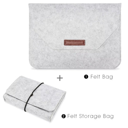 Soft Sleeve Laptop Bag for Macbook Air Pro Retina 11 12 13 14 15 Inch Notebook Tablet Case Cover for HP Dell Macbook with Gift