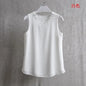 21 Colors Solid Ruffle Chiffon Blouse Women 2025 Summer Fashion Vest Blusas Casual Loose Sleeveless Ladies Tops Shirt