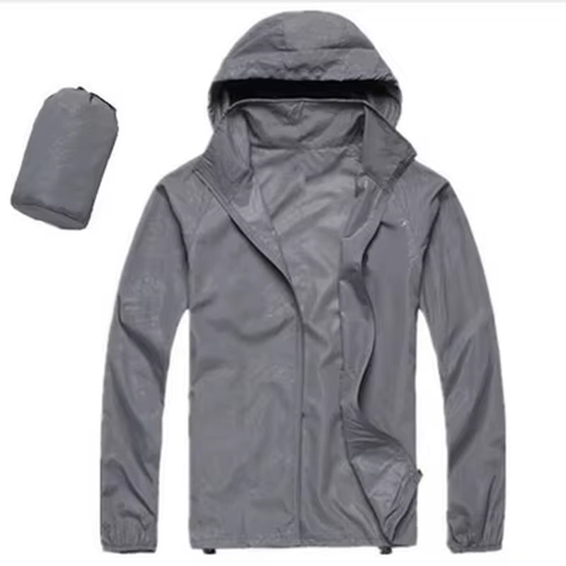 Men'S Brand Quick Dry Skin Coat Sunscreen Waterproof UV Women Thin Army Outwear Ultra-Light Windbreake Jacket 3XLYA105