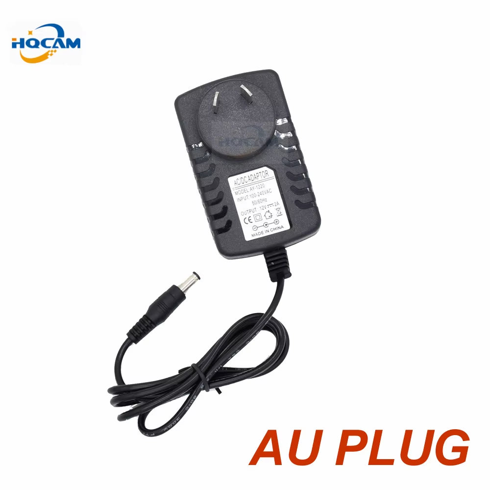 Qualified AC 110-240V to DC 12V 2A Power Supply Adapter for CCTV,EU/US/UK/AU Plug