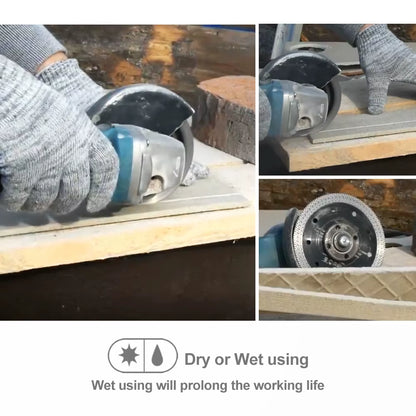 4/4.5/5Inch Diamond Cutting Disc Mesh Turbo Porcelain Tile Marble Stone Cutting Wheel Marble Circular Saw Blade Cutter