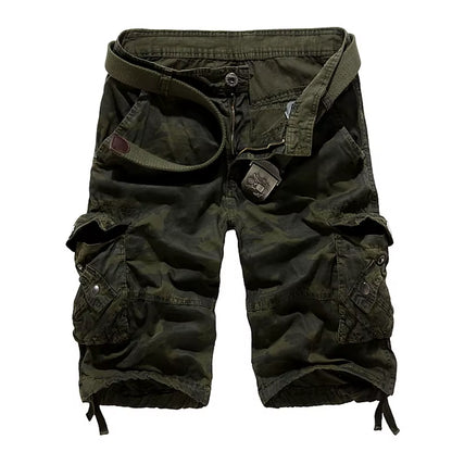Camouflage Loose Cargo Shorts Men 2025 Summer Military Camo Short Pants Homme Cargo Shorts US Size