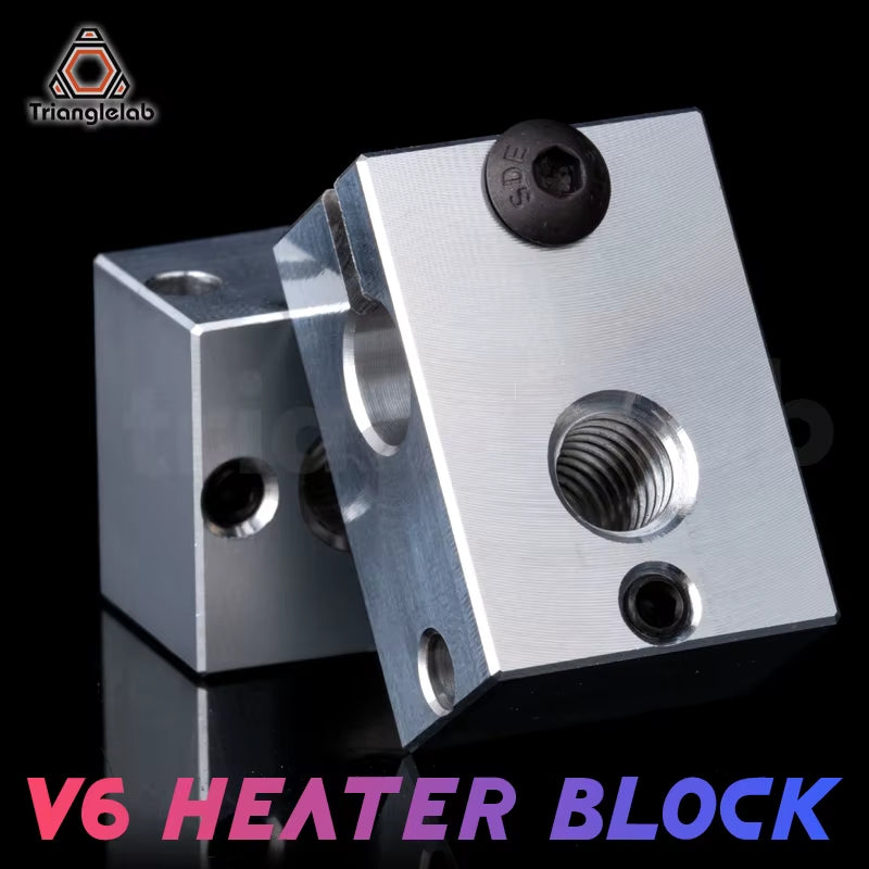 3D Printer Parts V6 Heater Block for Sensor Cartridges for V6 HOTEND Extruder for PT100 Sensor for V6 HOTEND