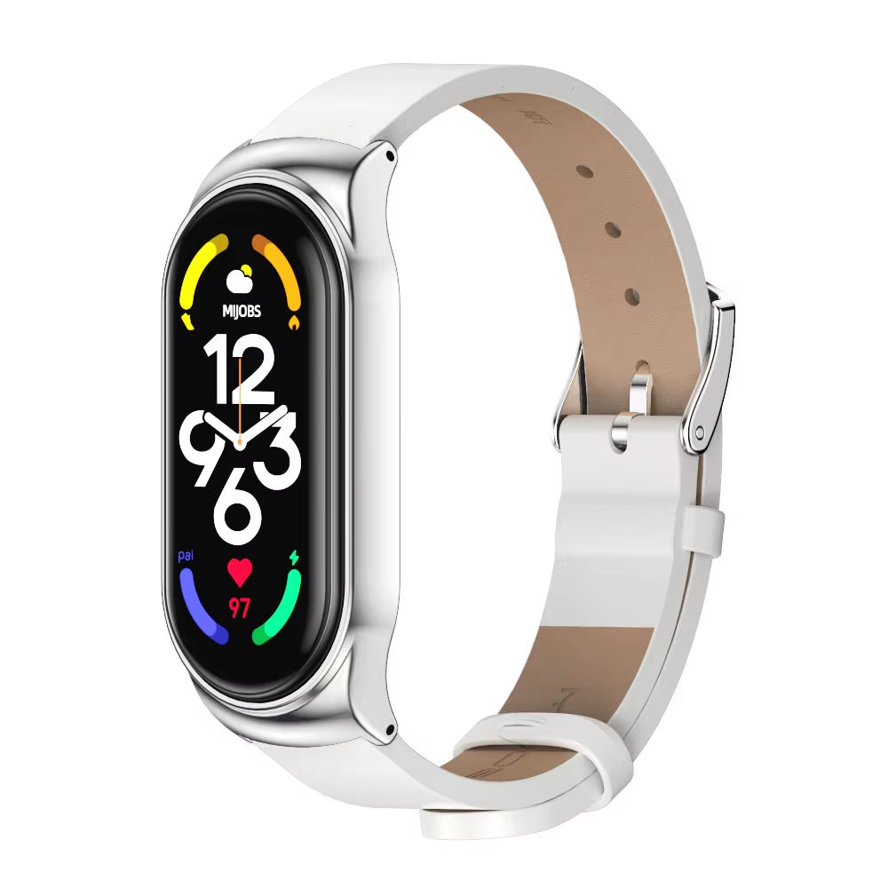 Strap for Mi Band 10 9 8 7 6 5 4 3 Bracelet Silicone Wristband for Xiaomi Mi Band 8 Metal Strap for Mi Band 7 Watchband Leather