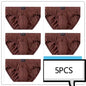 100% Cotton Briefs Mens Comfortable Underpants Man Underwear M/L/XL/2XL/3XL/4XL/5XL 5Pcs/Lot Free & Drop Shipping