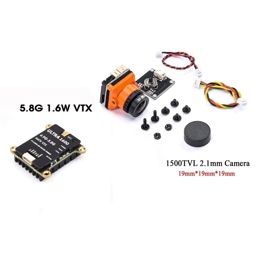 VTX2W5 5.8GHZ 1.6W / 2.5W 64CH FPV VTX Transmitter & 1500TVL / 1800TVL / 2000TVL Camera Receiver UVC for FPV RC Camera Drone