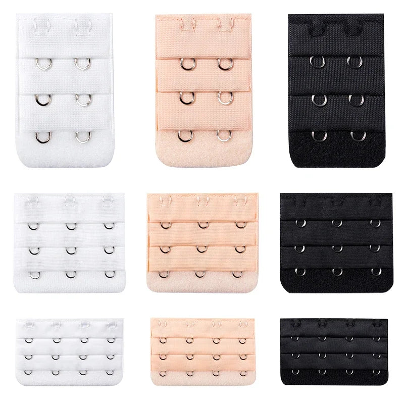 3/5Pcs Bra Extender Strap Extension 3 Hooks 2 Rows Women Intimates Lengthened Bra Hook Extenders Womens Accessoires 2/3/4Buckles