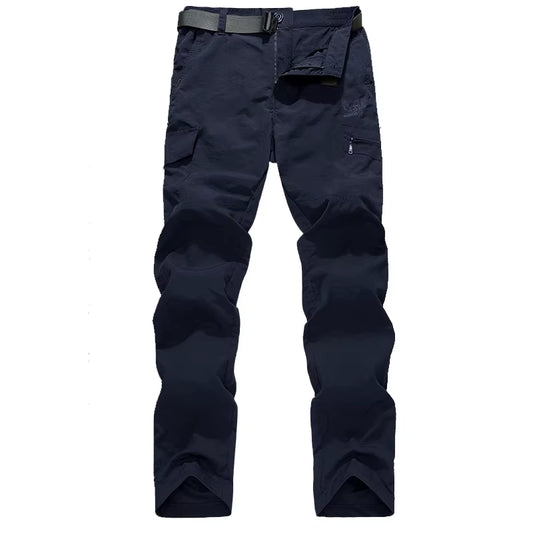 Men'S Cargo Pants Summer Waterproof Breathable Male Long Trousers Joggers Army Pockets Casual Pants plus Size 4XL
