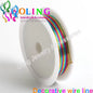 0.4MM 12M/Roll Wire Line Mixed Multicolor Plated Beaded Crafts DIY Choker Bracelet Necklace Jewelry Making