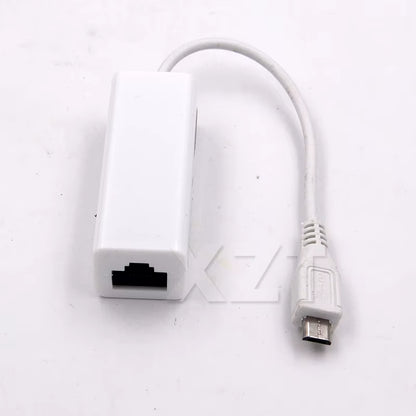 Micro USB to Lan Card Connector for Tablet 2.0 5 Pin 10/100 Male RJ45 Female Ethernet LAN Network Card Adapter